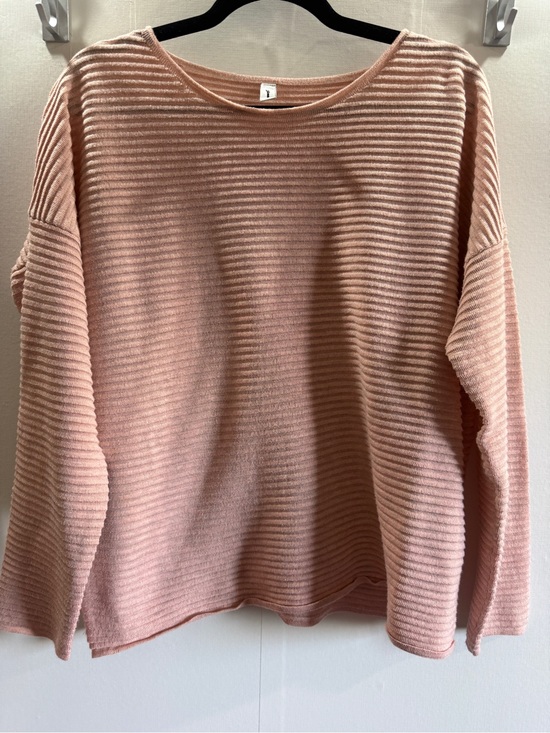 Soyaconcept Sweaters - Soyaconcept XL Blush Pink Ribbed Knit Oversized Batwing Long Sleeve Sweater